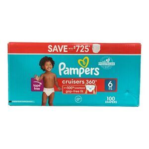 Pampers Cruisers 360 Diapers Gap-Free Fit, Size  (35+lbs), 100ct